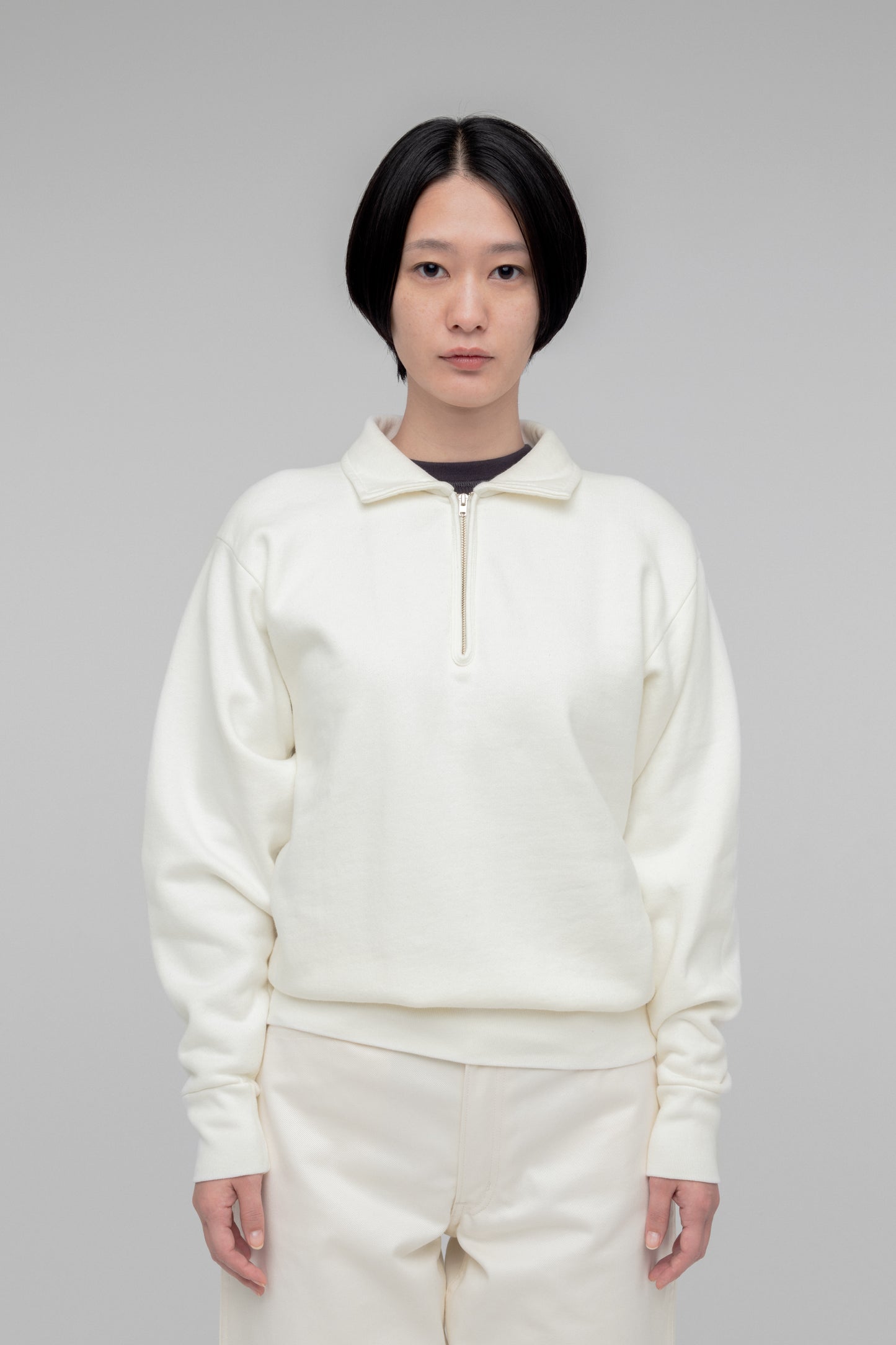 Half Zip Sweatshirt(Slightly Brushed)
