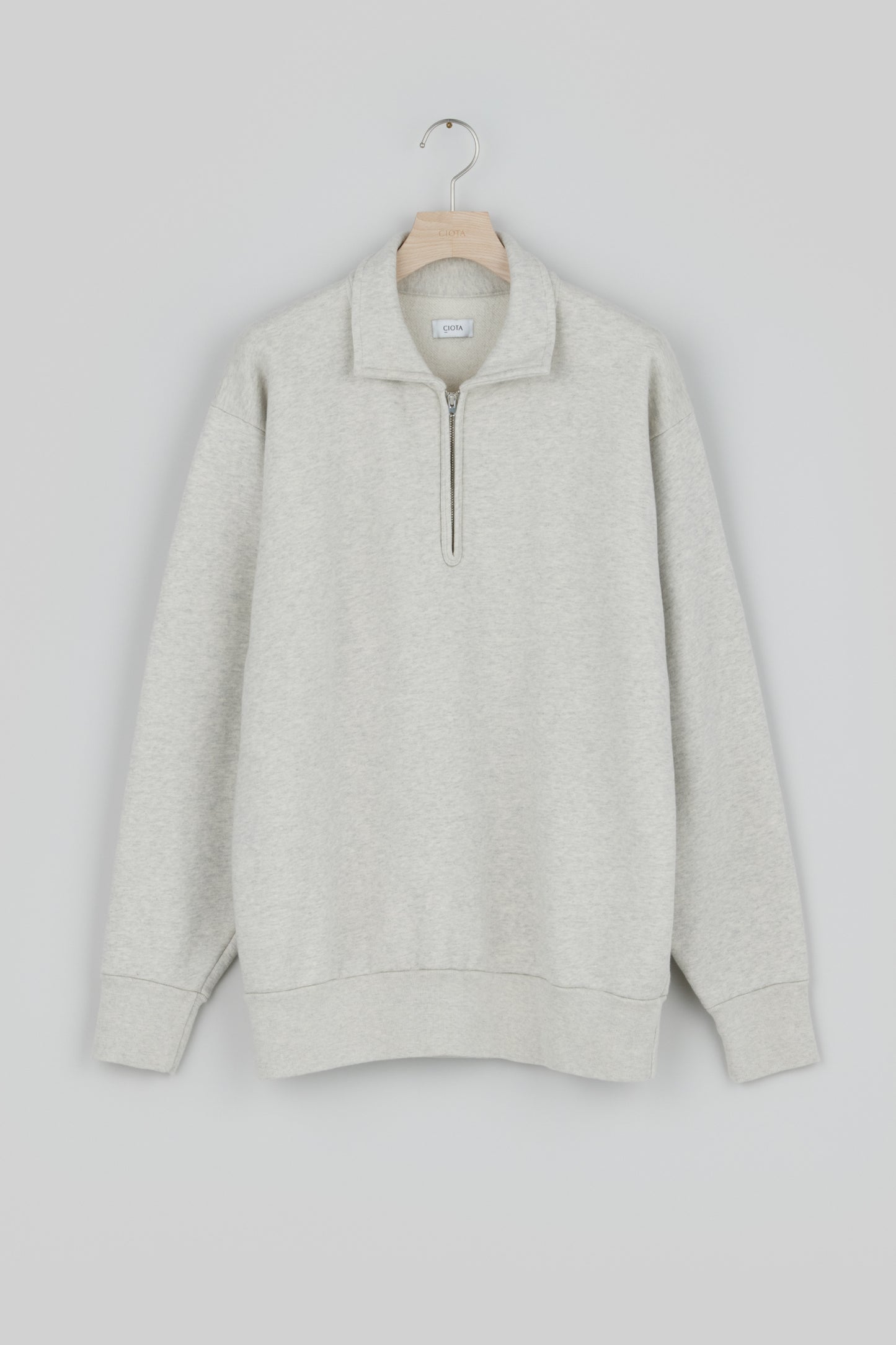 Half Zip Sweatshirt(Slightly Brushed)