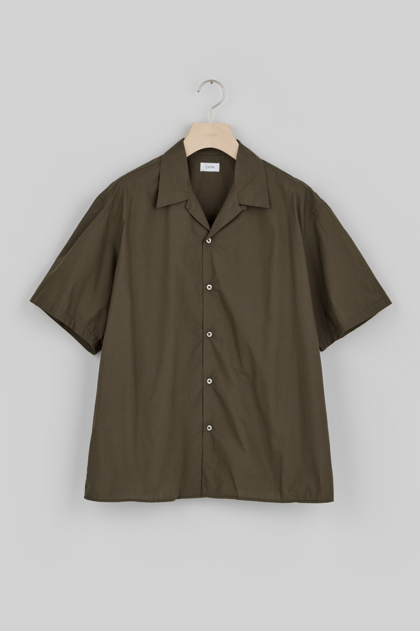 Open Collar Short Sleeve Shirt