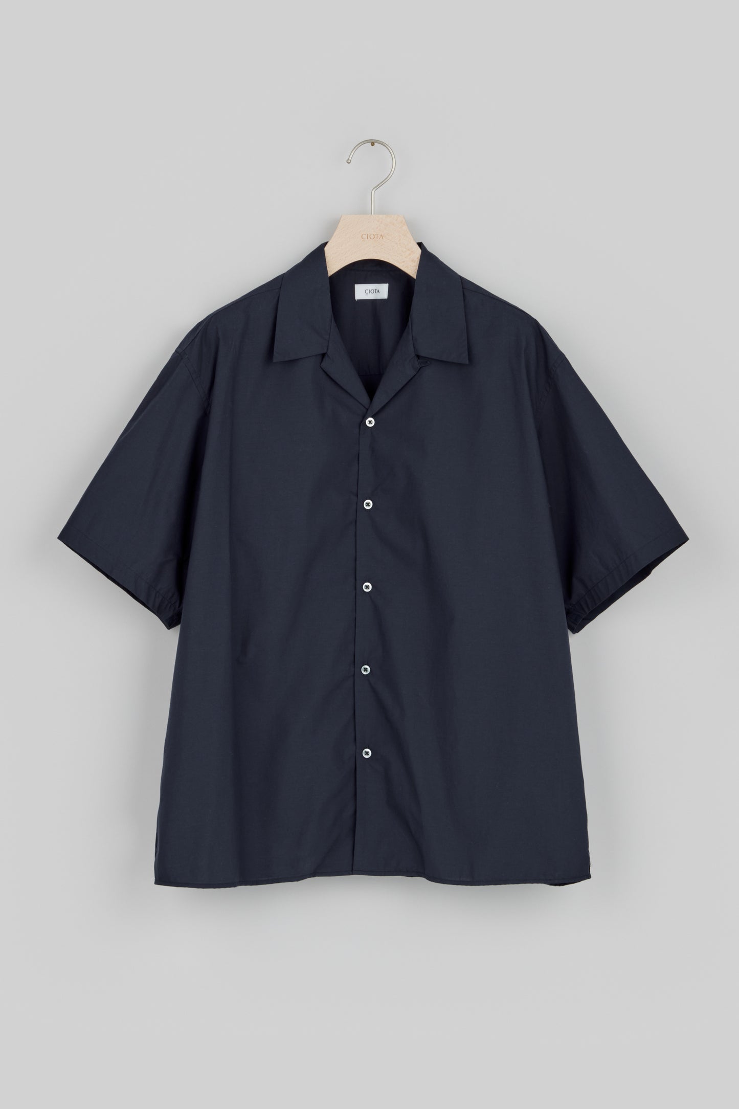 Open Collar Short Sleeve Shirt