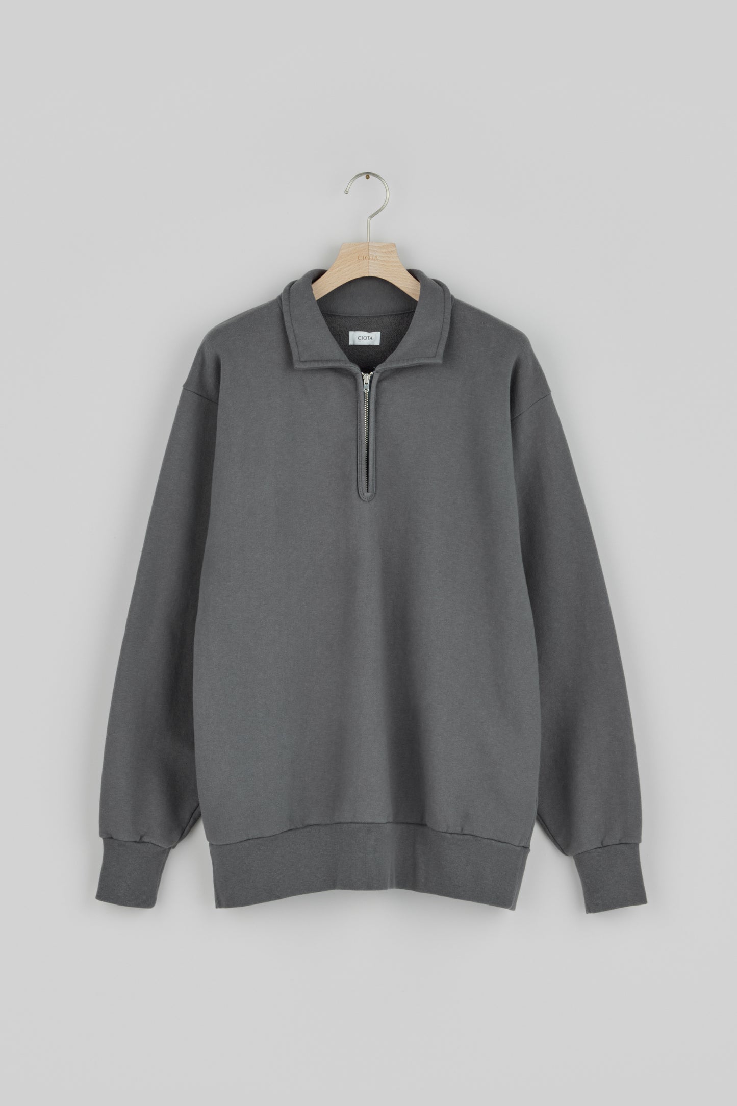 Half Zip Sweatshirt(Slightly Brushed)
