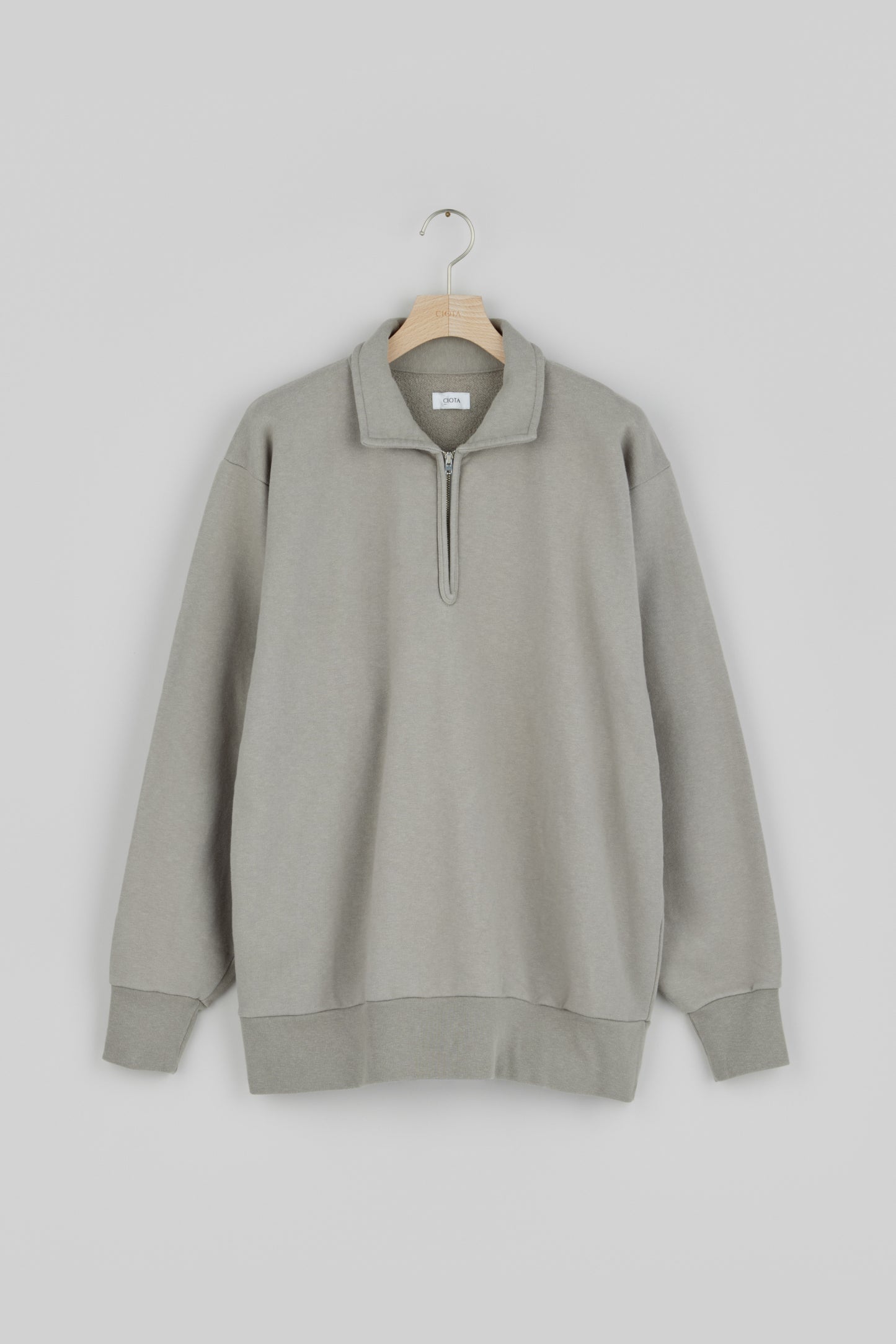 Half Zip Sweatshirt(Slightly Brushed)
