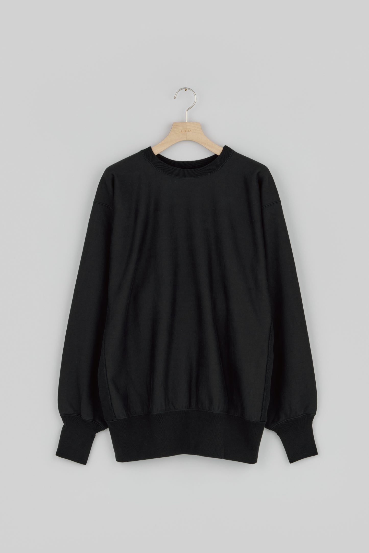 Cotton Loopwheel Terry Crewneck Sweatshirt