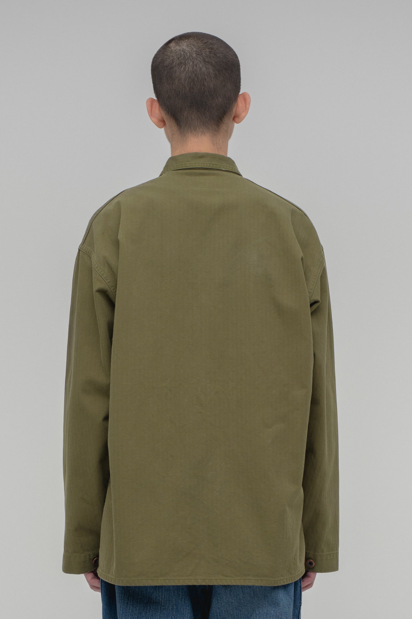 40s USMC P-47 HBT Jacket(Stone Wash)