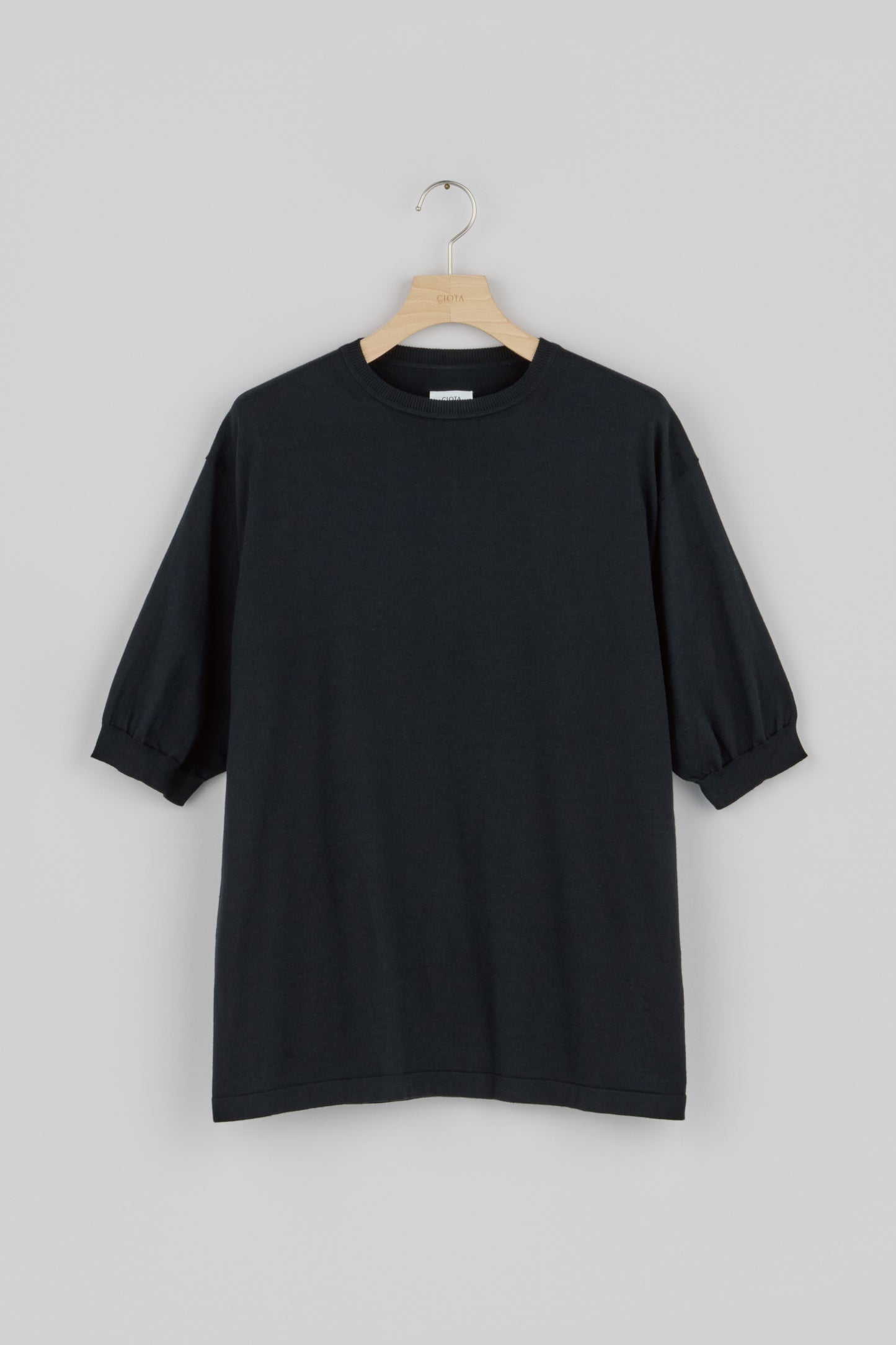 Crewneck Short Sleeve Knit T-Shirt