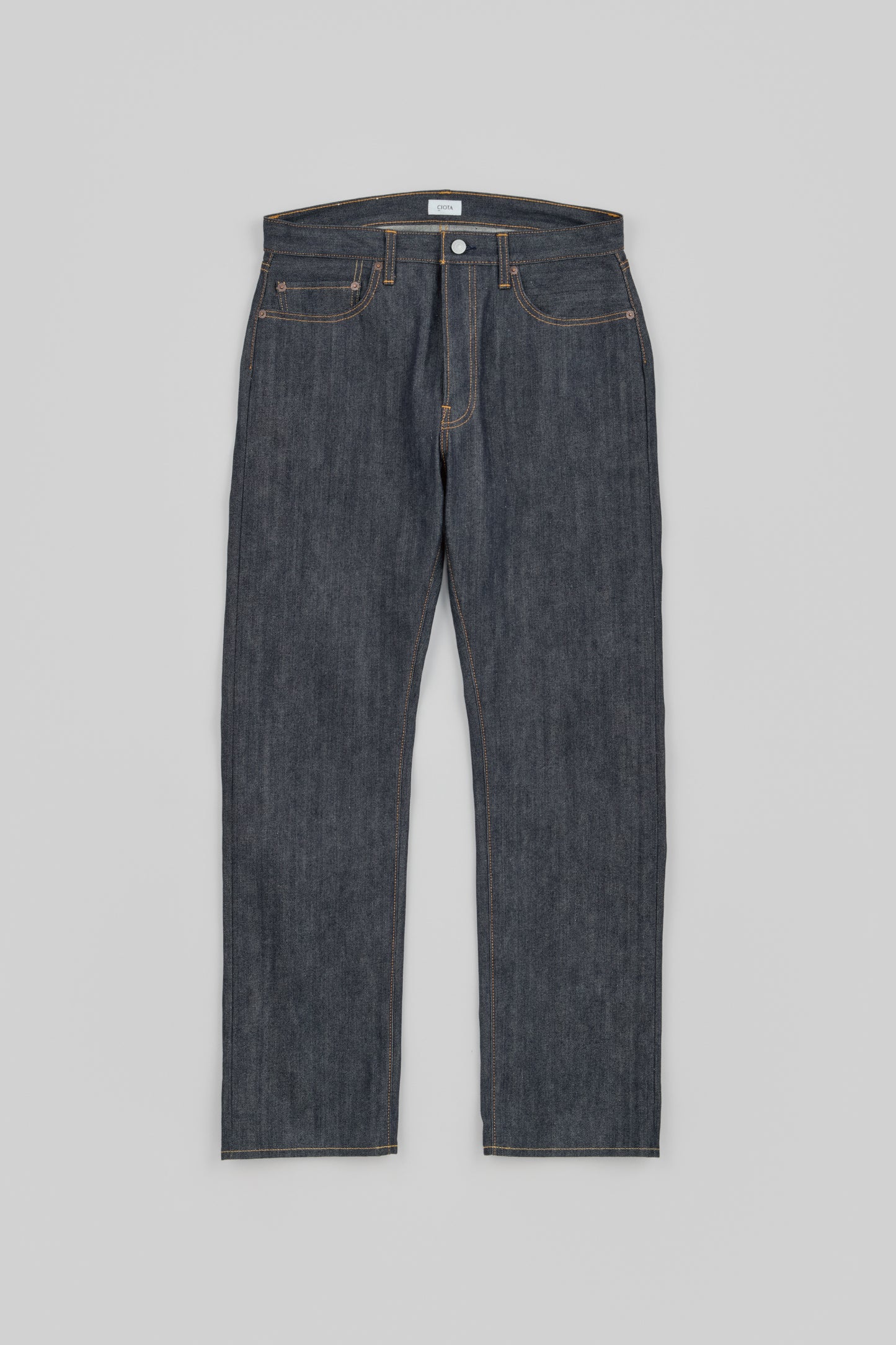 Straight 5 Pocket Pants (Reactive dyeing / Rigid)