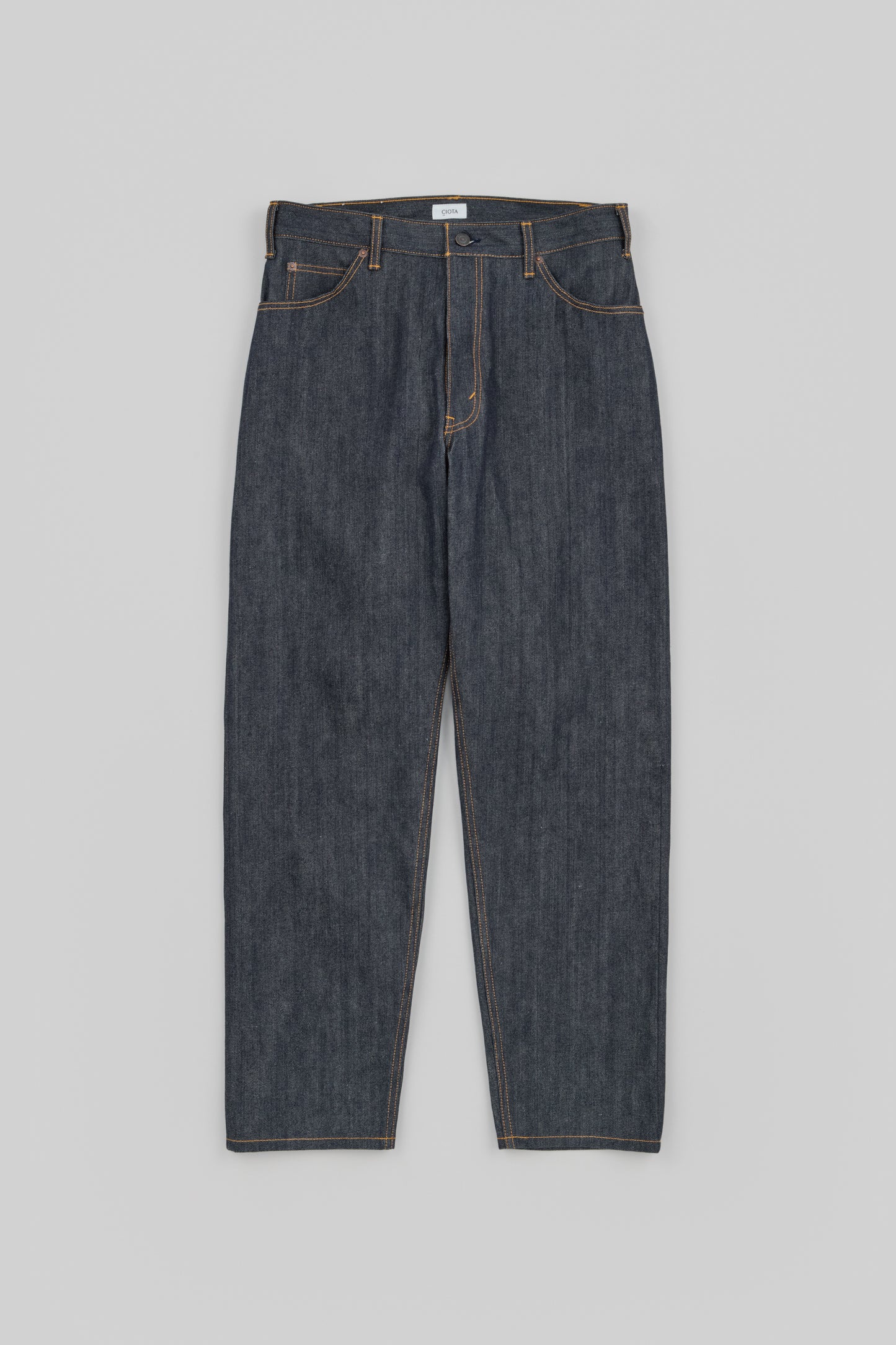 Wide Tapered 5 Pocket Pants (Reactive dyeing / Rigid)