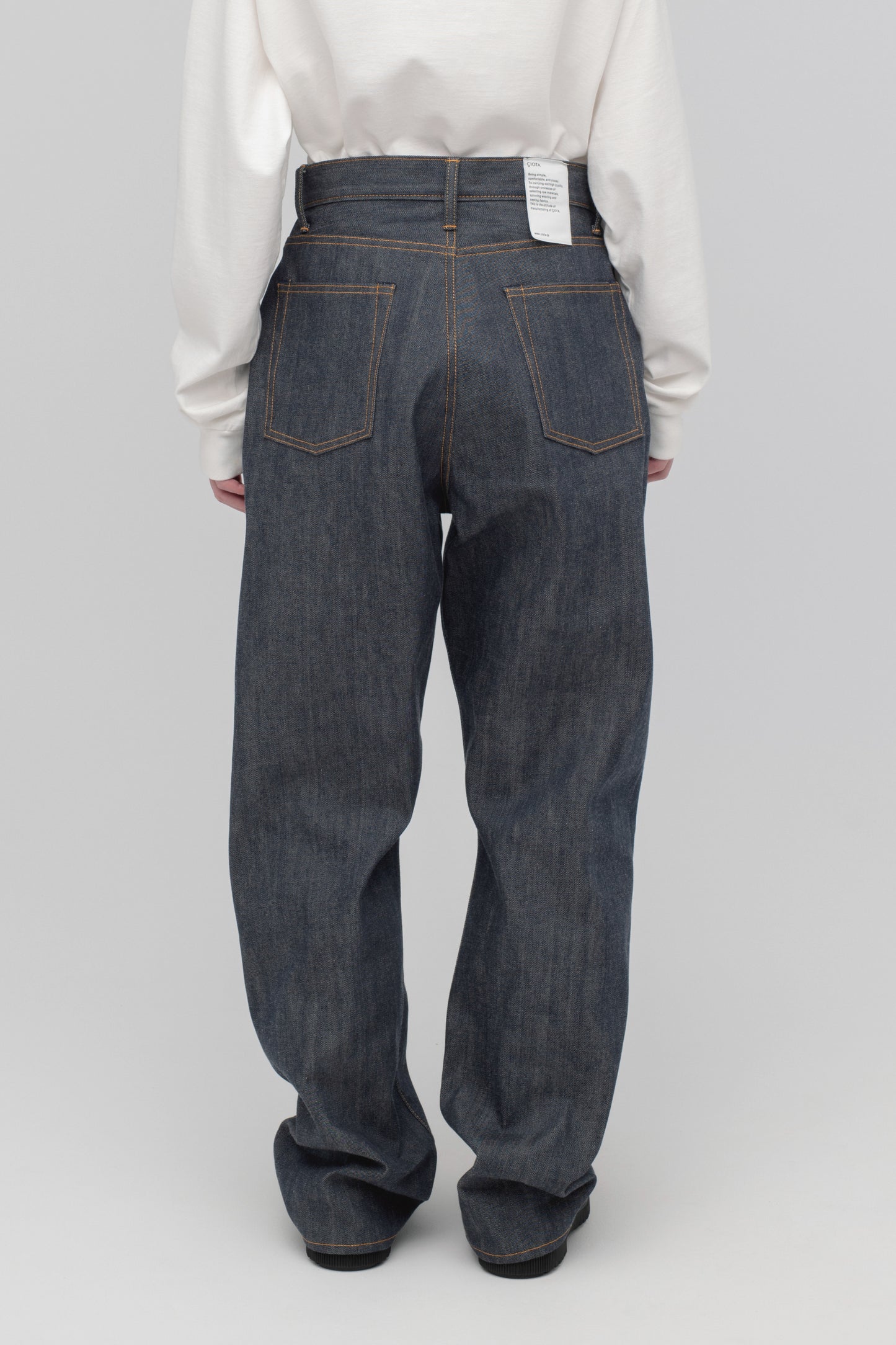 High-rise 5 Pocket Pants (Reactive dyeing / Rigid)