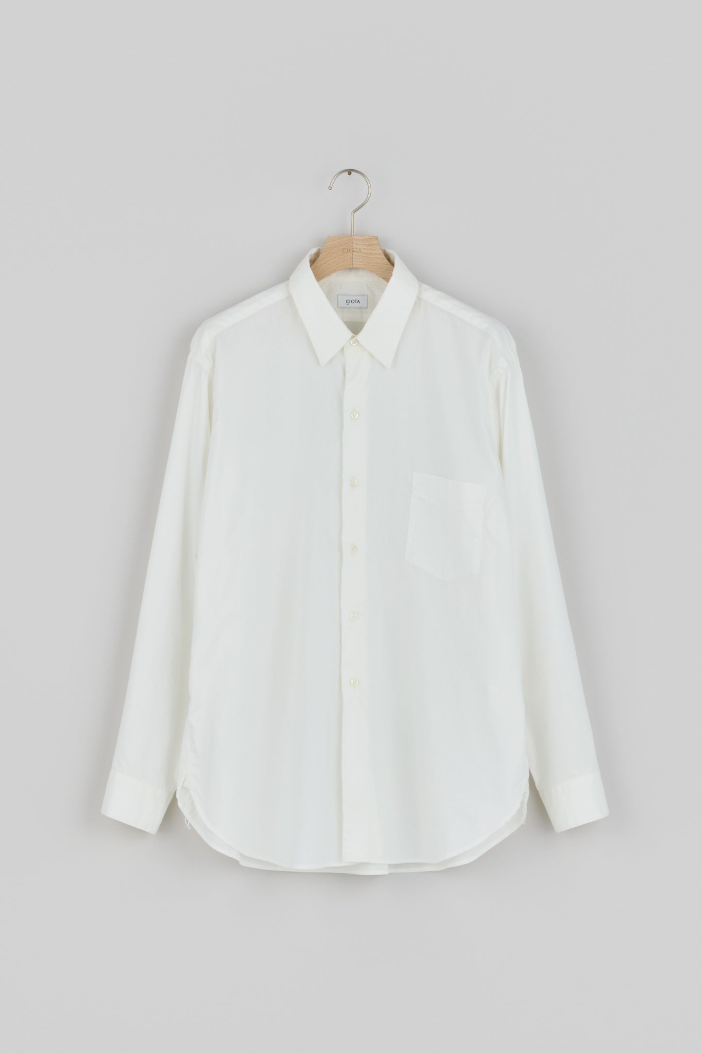 Regular Collar Long Sleeve Shirt (Cotton Rayon)