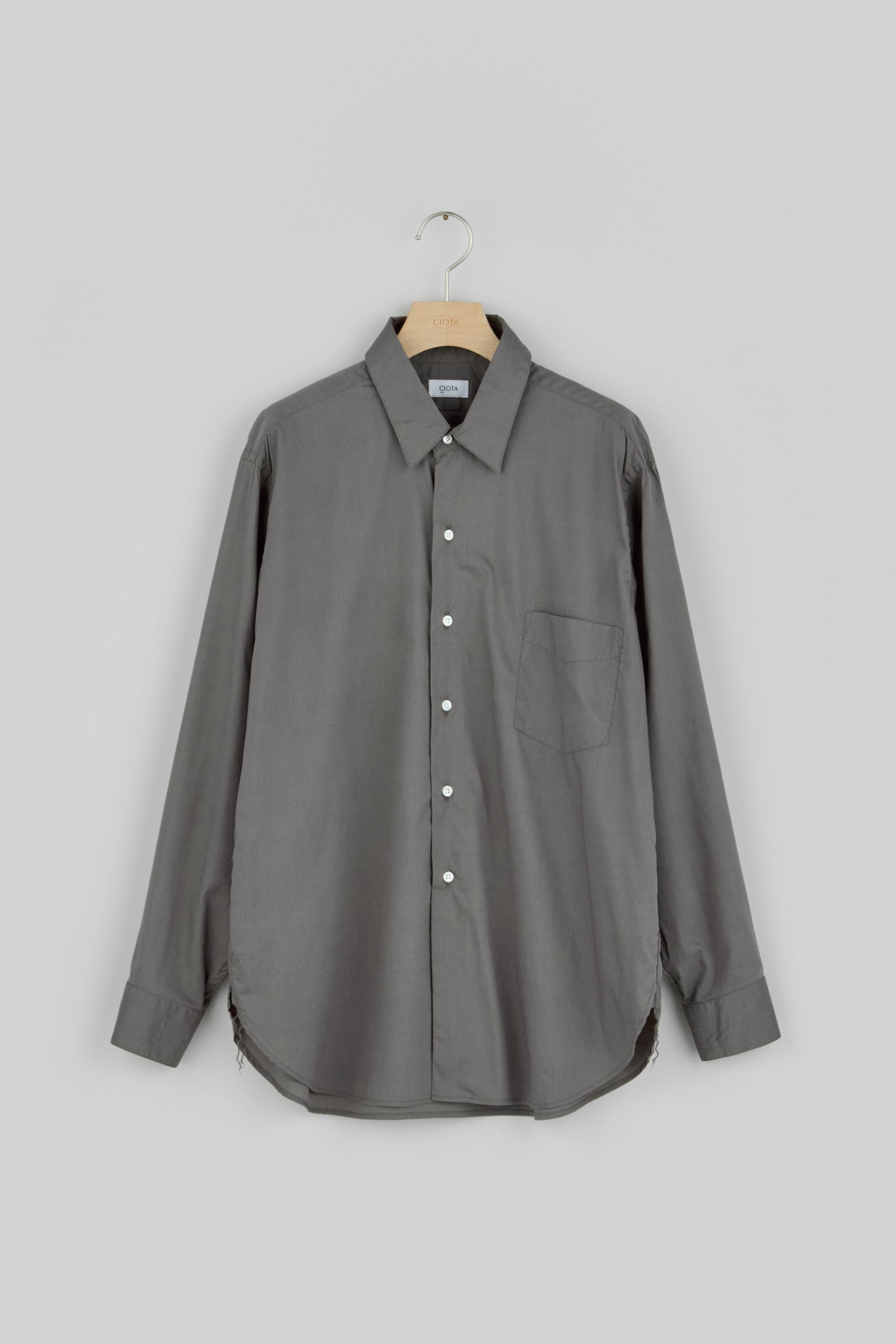 Regular Collar Long Sleeve Shirt (Cotton Rayon)