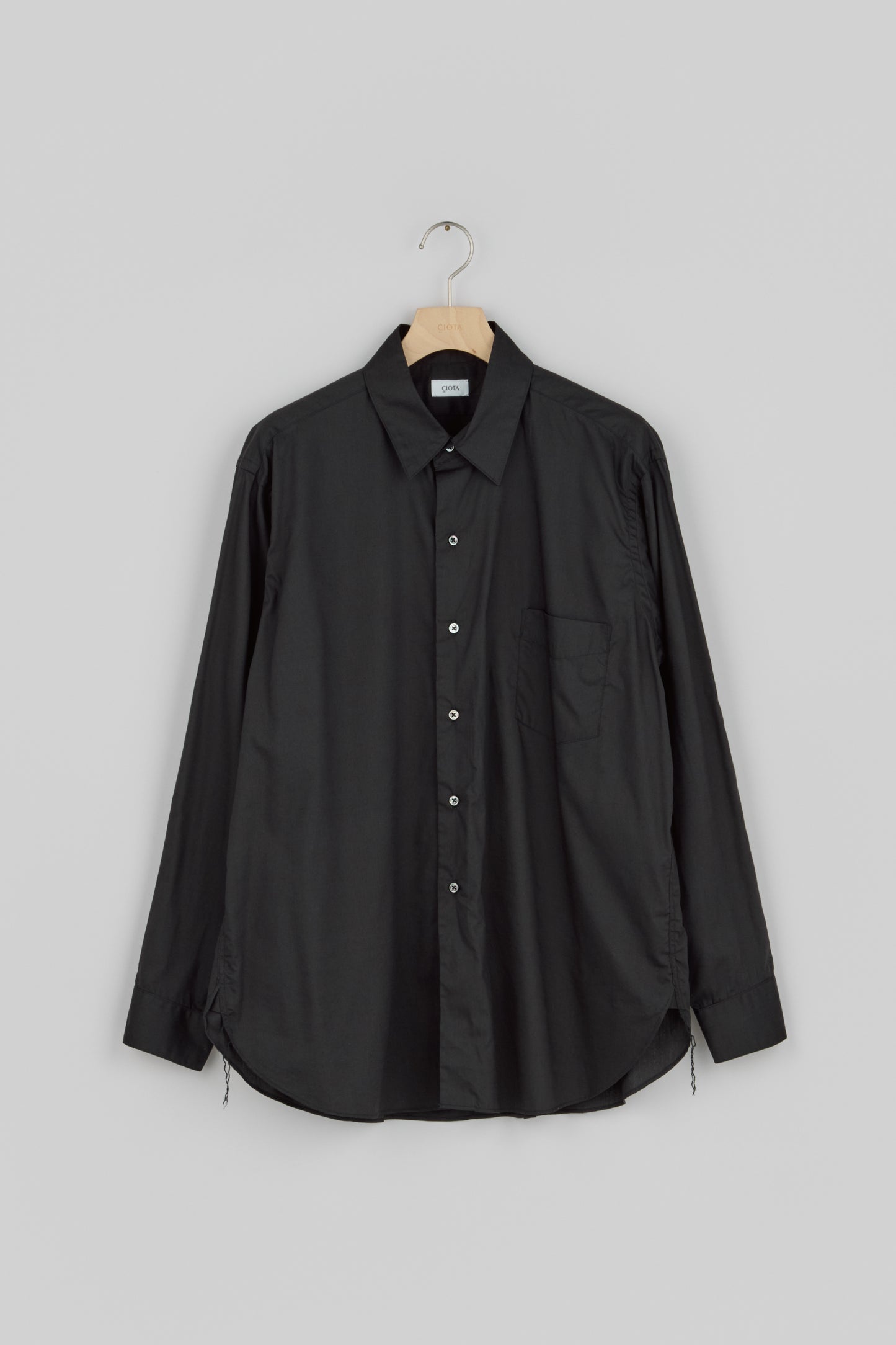 Regular Collar Long Sleeve Shirt (Cotton Rayon)