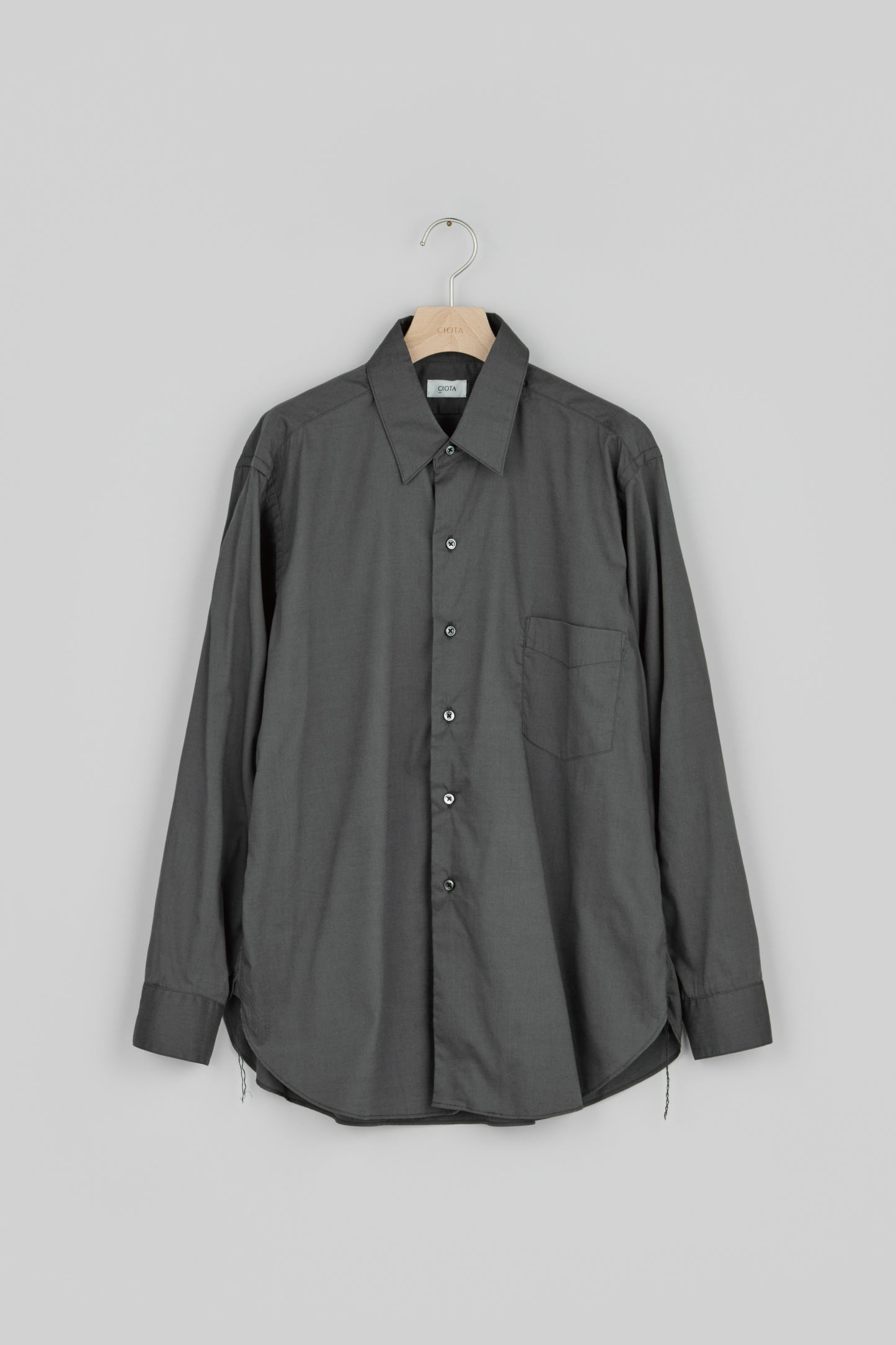 Regular Collar Long Sleeve Shirt (Cotton Rayon)