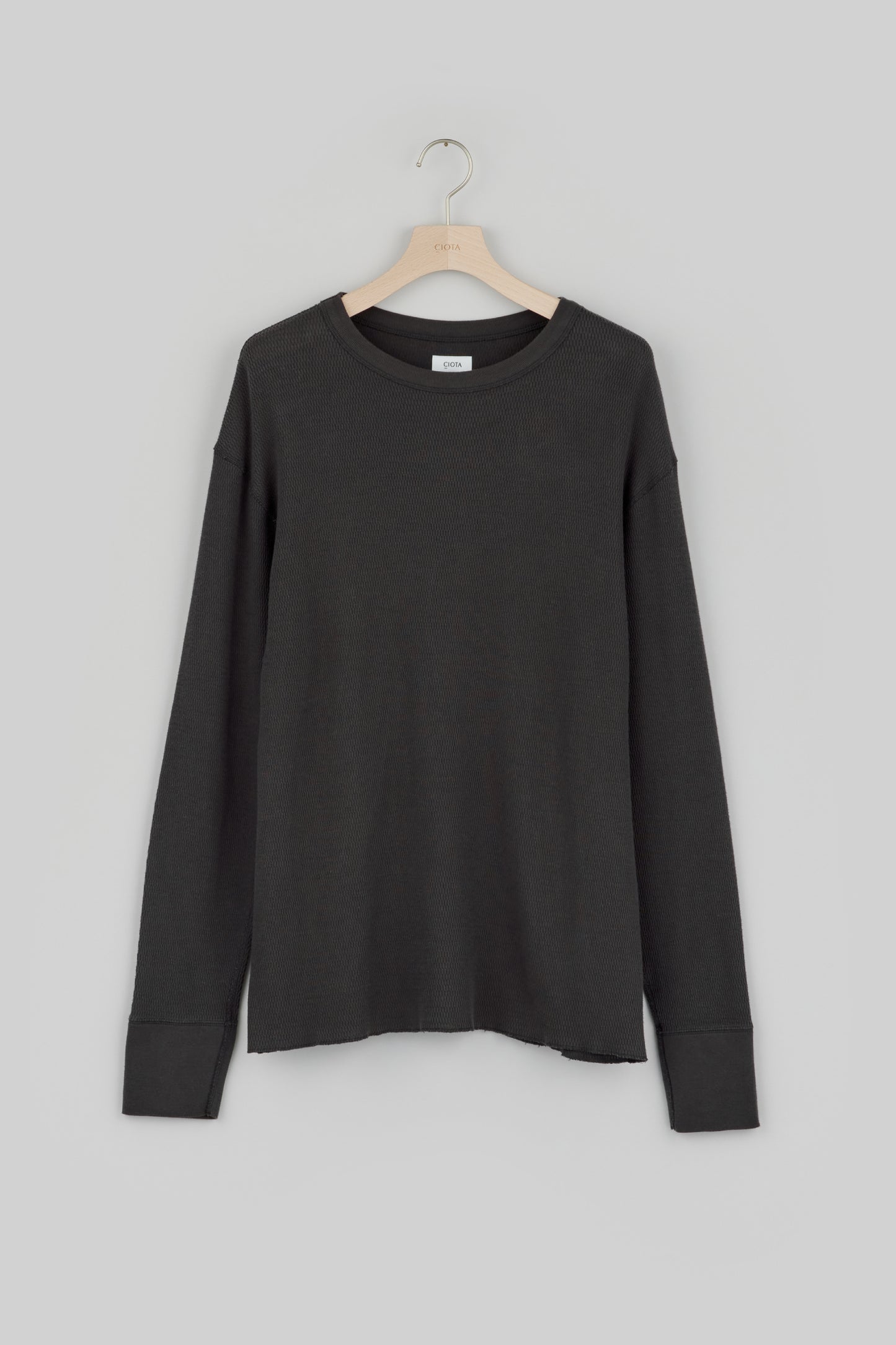 【SALE】Honeycomb Mesh Long Sleeve T-shirt