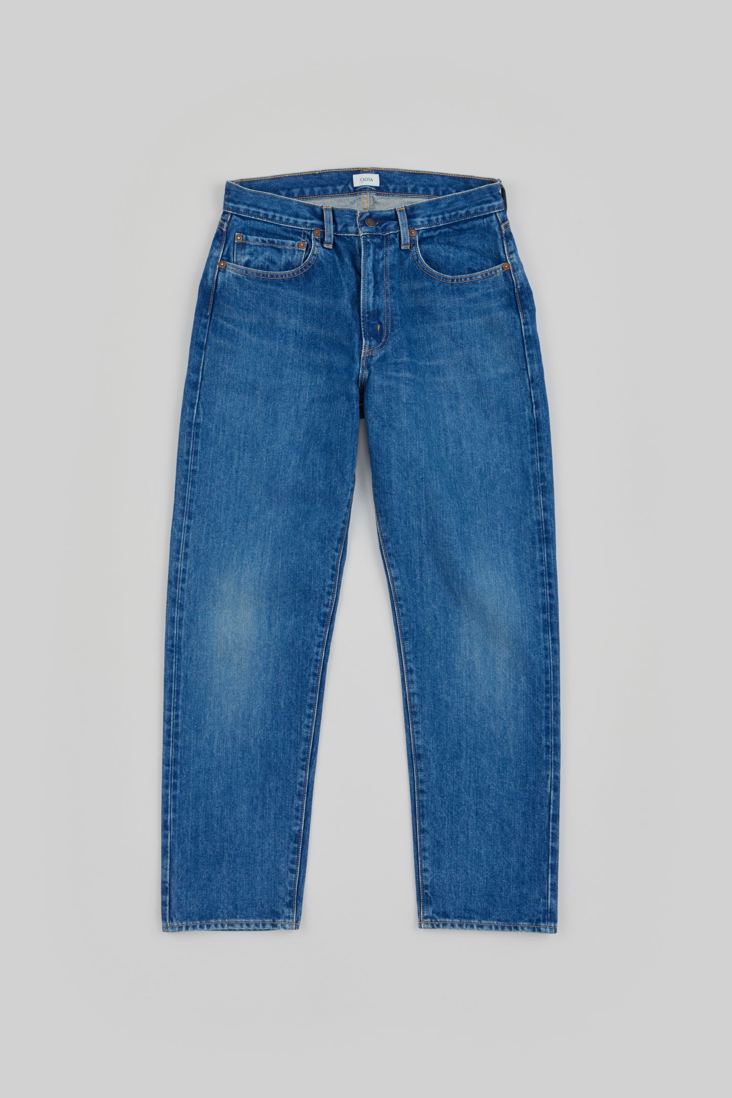 Tapered 5 Pocket Pants(Real Indigo)