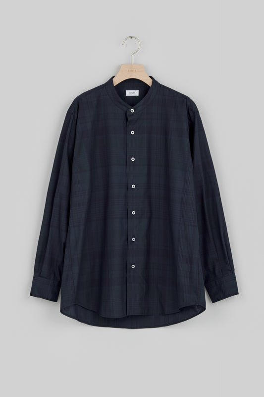 Band Collar Shirt (Madras Overdye)