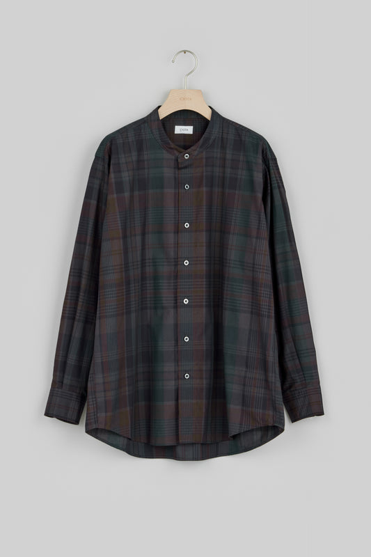 Band Collar Shirt (Madras Overdye)