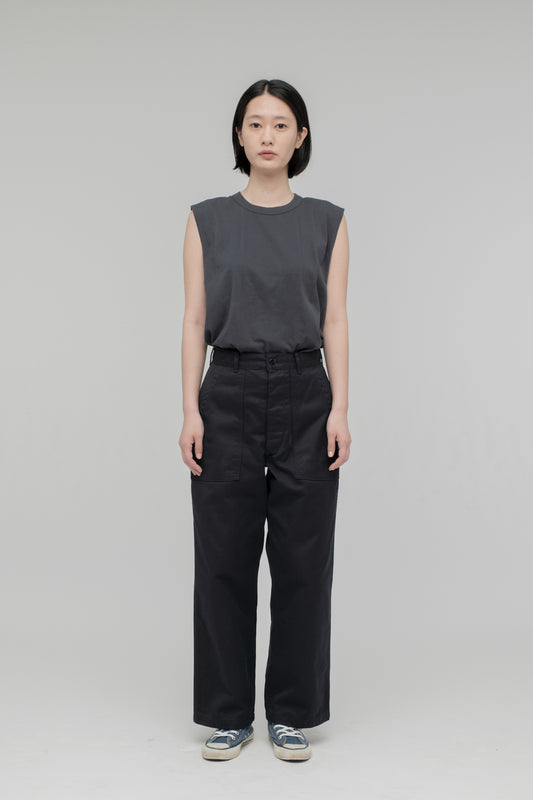 Cotton Twill Baker Pants (Stone Bio)