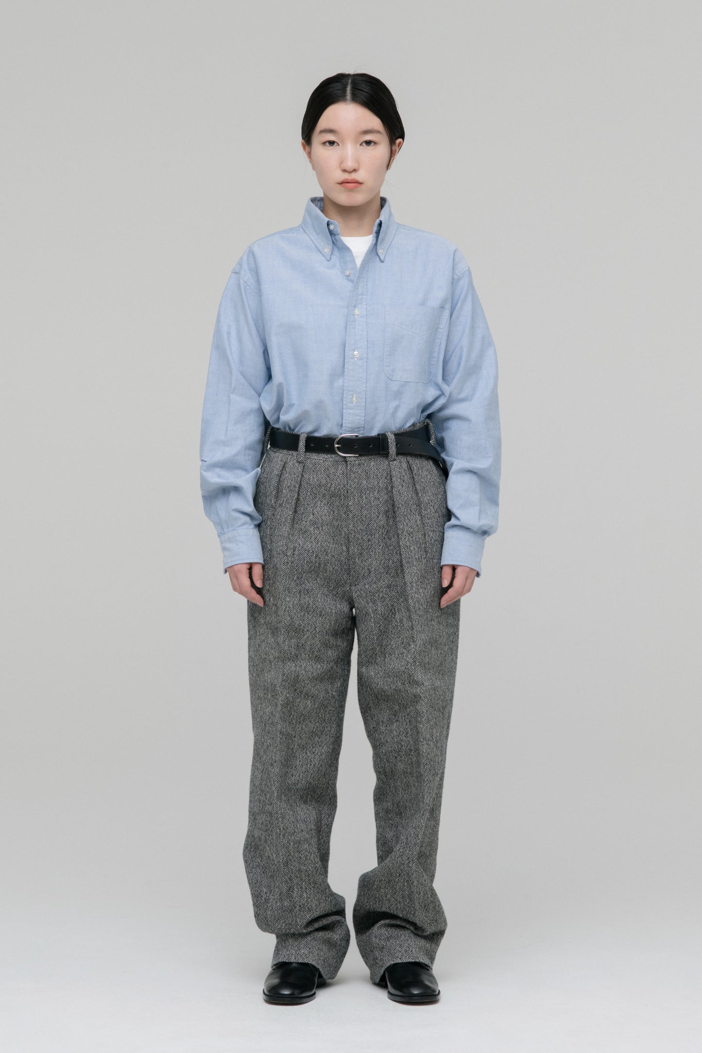 CIOTA × J.PRESS Herringbone Tweed Trousers