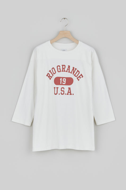 Football 3/4 sleeve T-Shirts (Off White)