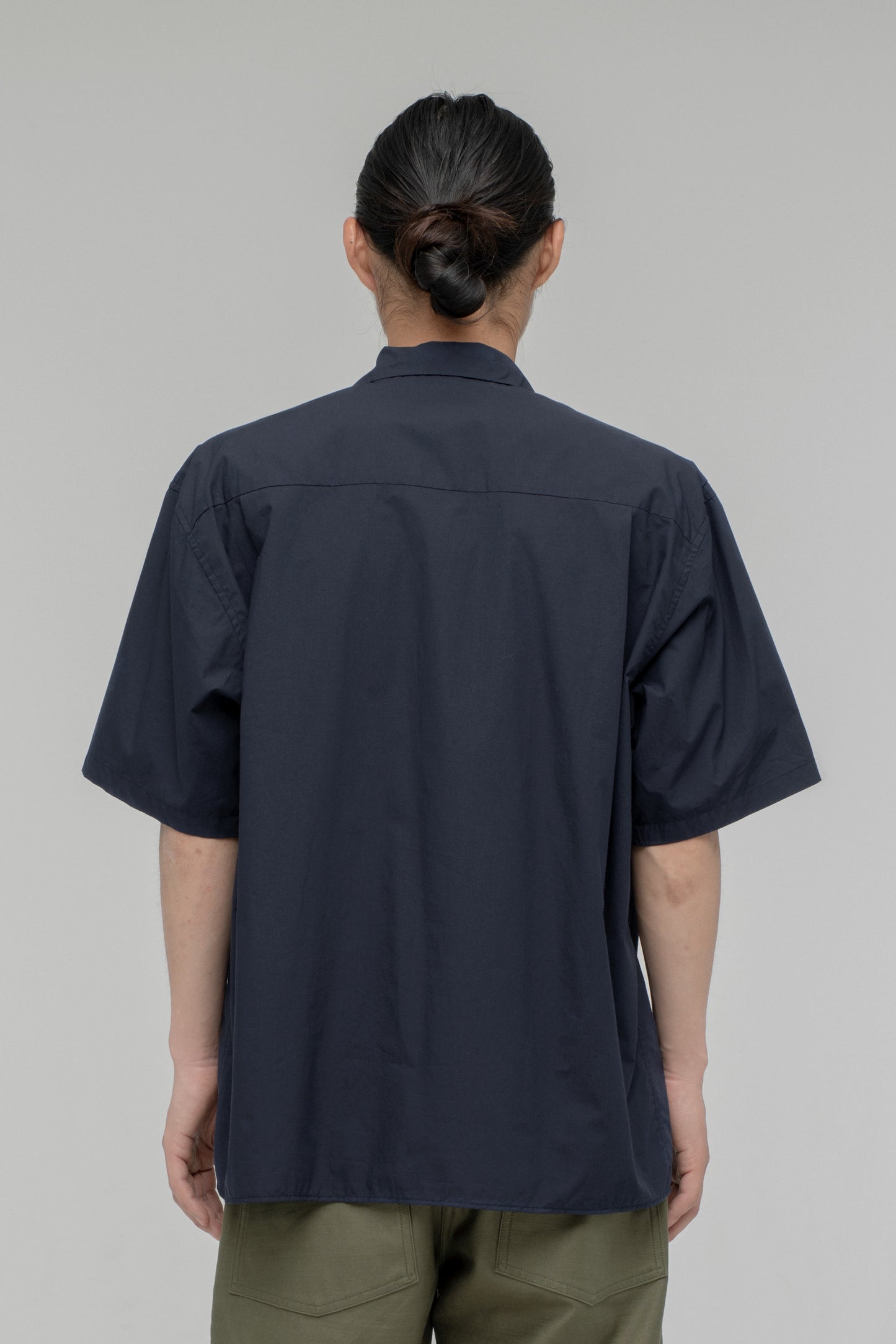 Open Collar Short Sleeve Shirt