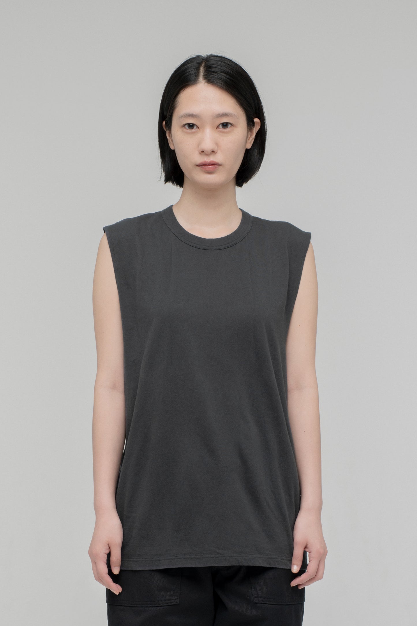 Crewneck Sleeveless Top