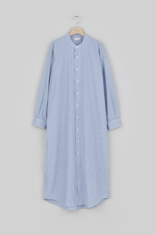 Band Collar Shirt Dress