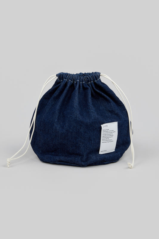 Denim Drawstring Bag