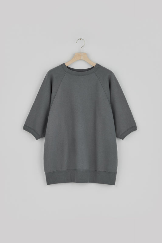 Crewneck Short Sleeve Sweatshirt（Slightly Brushed）