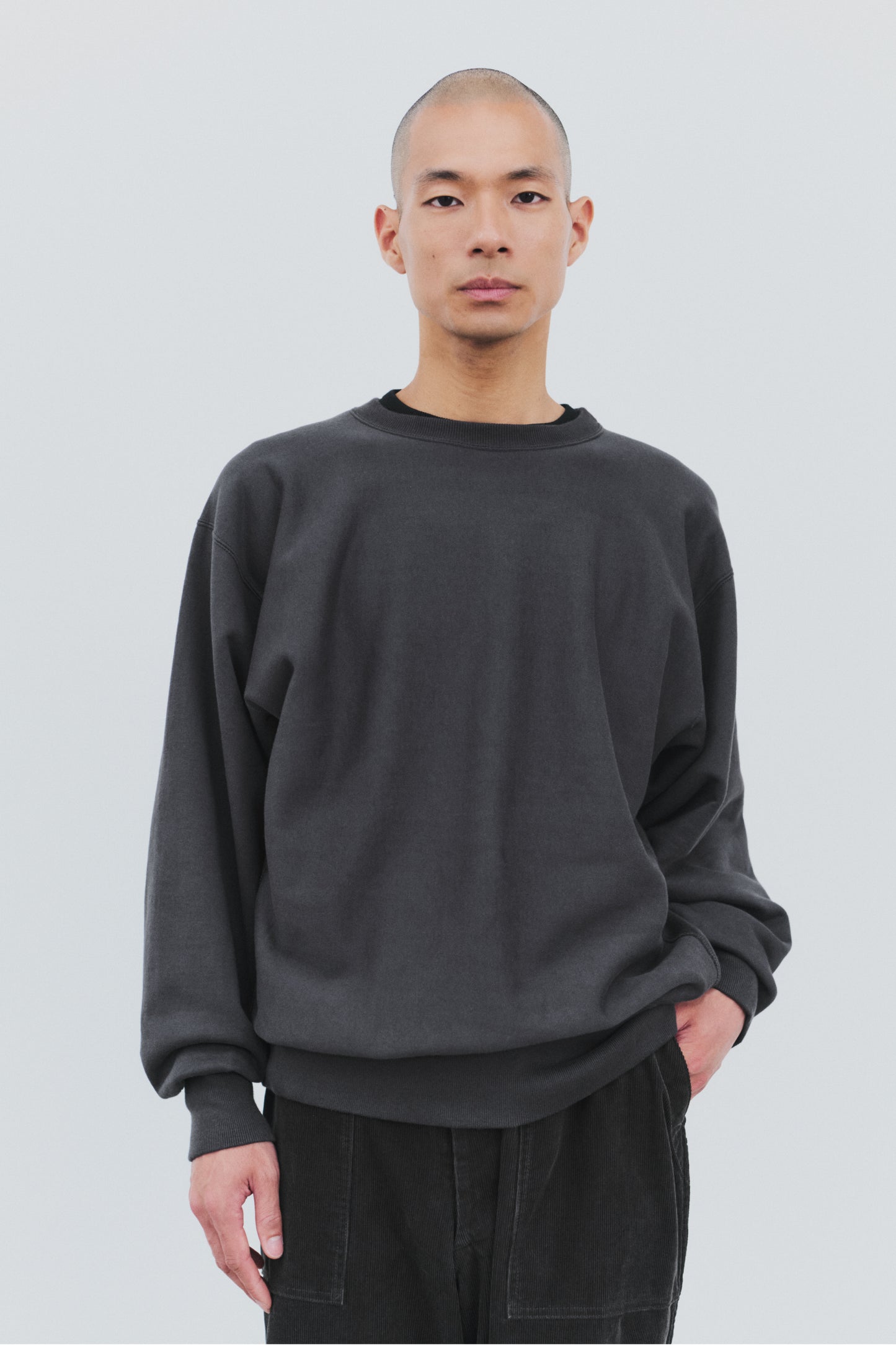 Cotton Loopwheel Terry Crewneck Sweatshirt