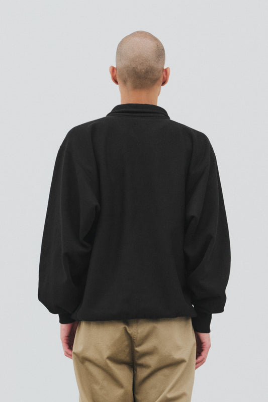 Cotton Loopwheel Terry Half Zip Sweatshirt