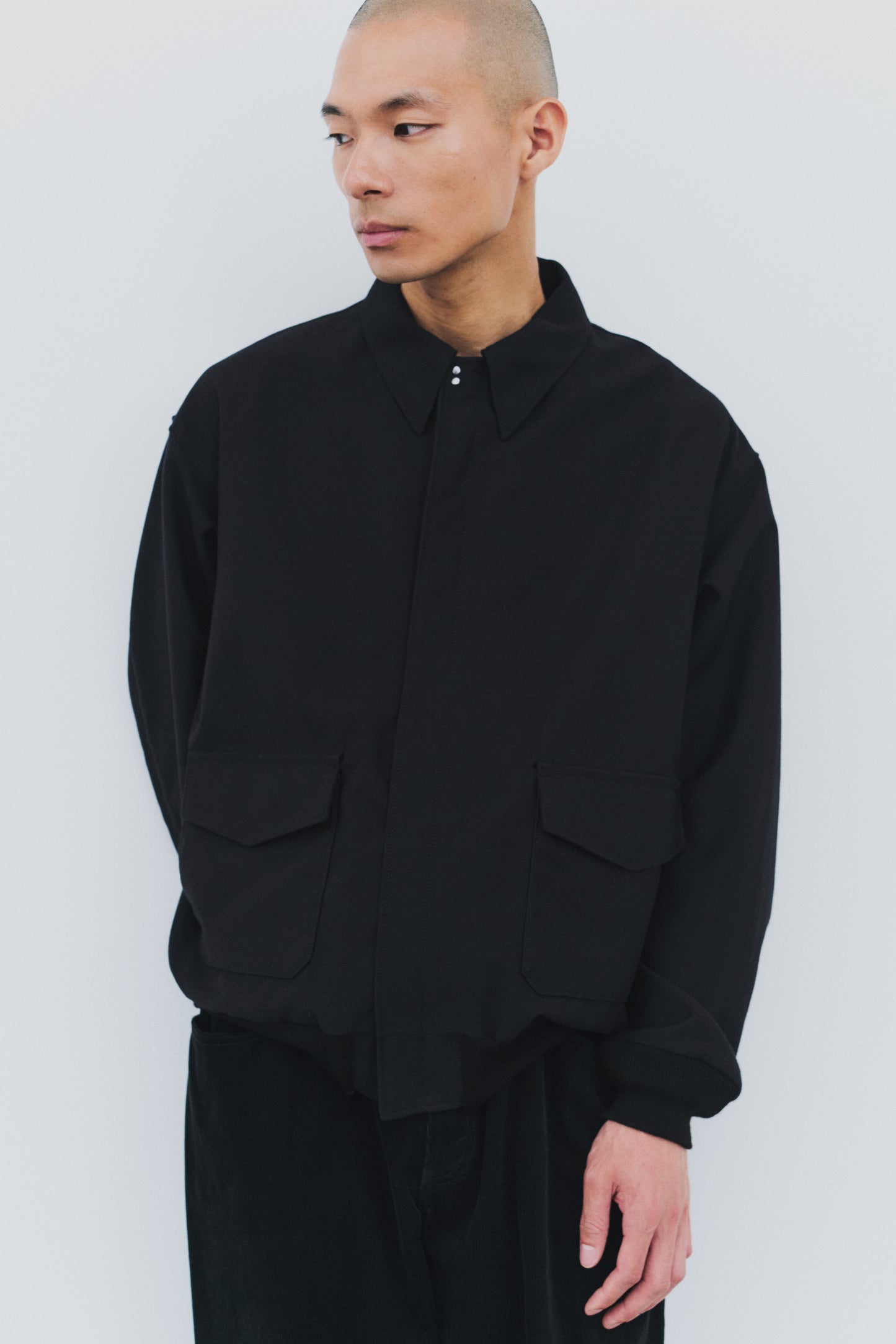 Cotton-Wool Back-Satin A-2 Flight Jacket