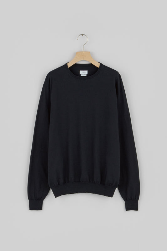 Crewneck Long Sleeve Knit T-Shirt