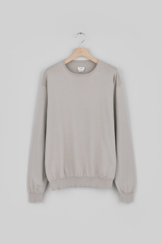 Crewneck Long Sleeve Knit T-Shirt