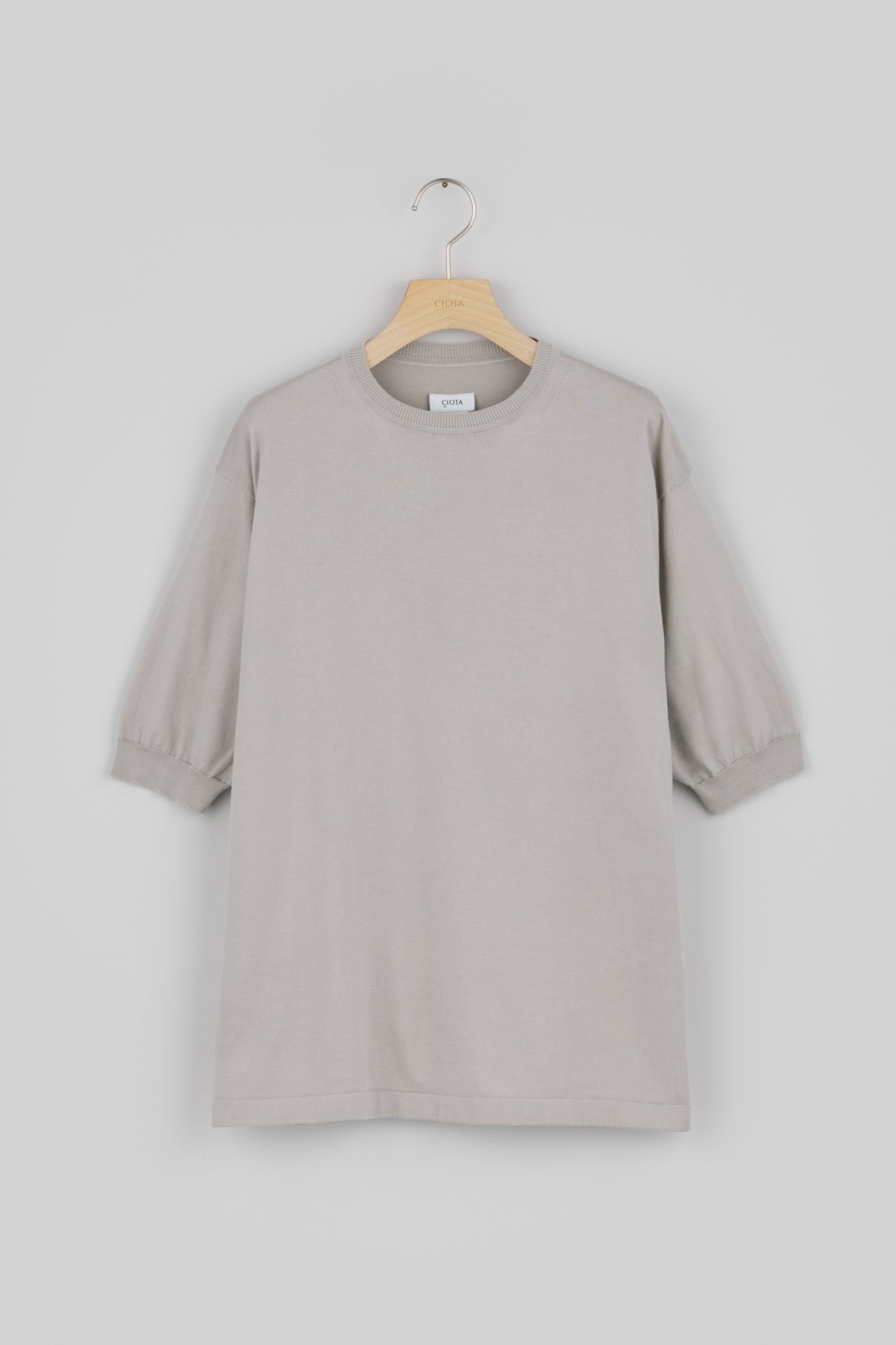 Crewneck Short Sleeve Knit T-Shirt