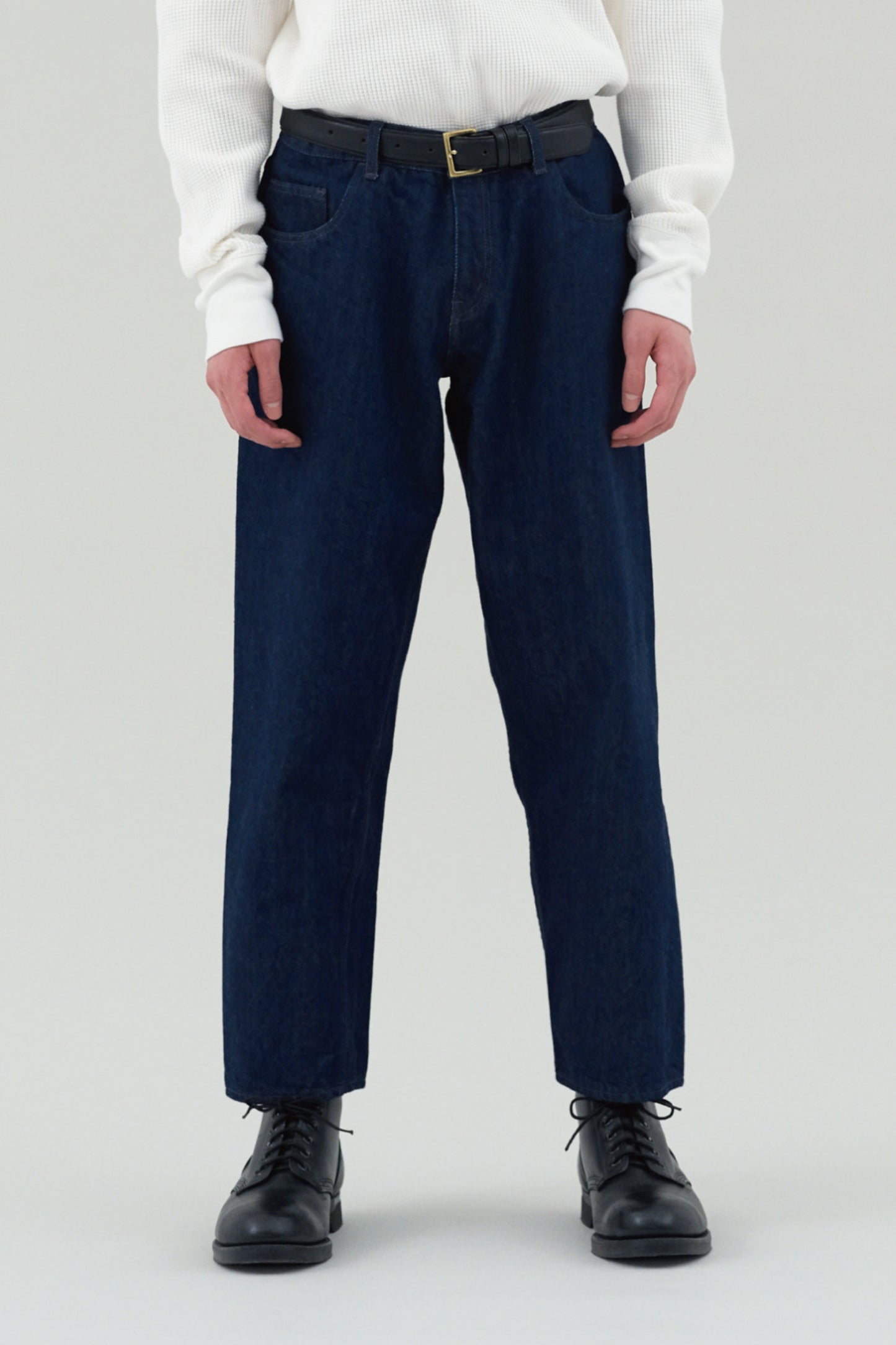 Namu Shop - Ciota Baggy 5 Pocket Pants - Navy/One Wash