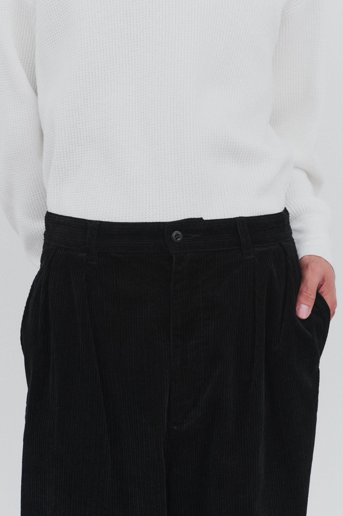 Wide-Wale Corduroy 2 Tuck Pants