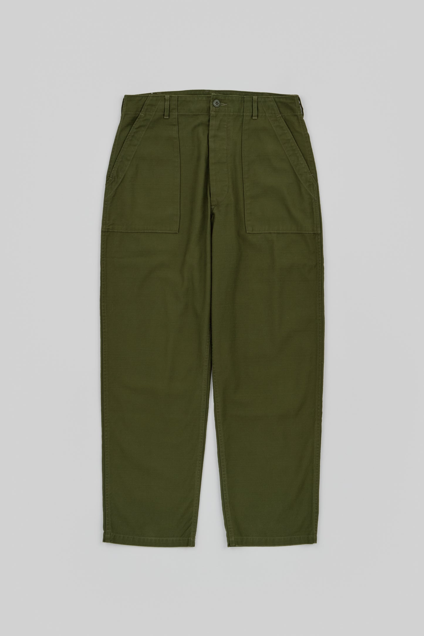 Cotton Back-Satin Baker Pants (Wide Tapered)