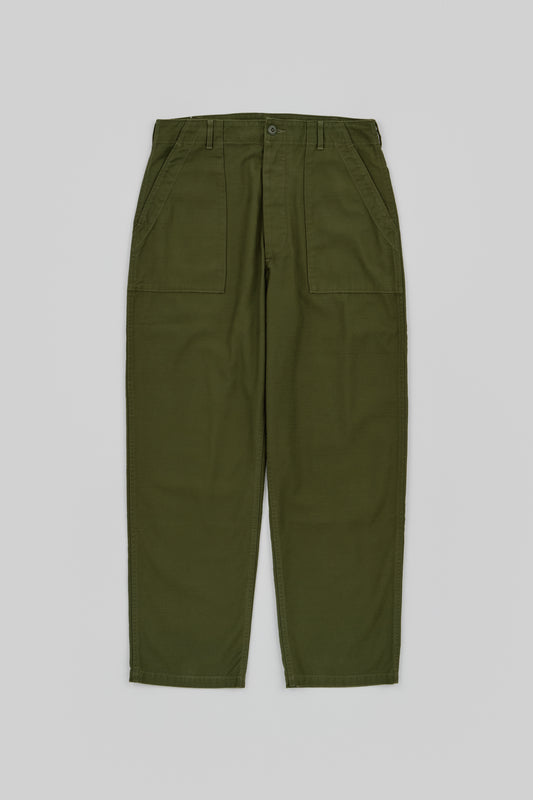 Cotton Back-Satin Baker Pants (Wide Tapered)