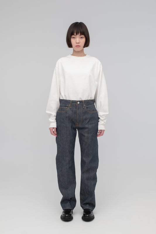 Straight 5 Pocket Pants (Reactive dyeing / Rigid)