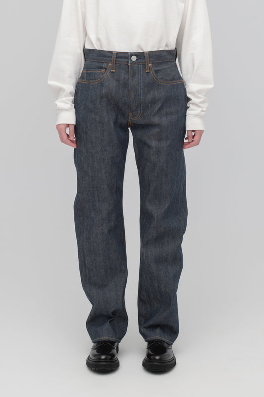 Straight 5 Pocket Pants (Reactive dyeing / Rigid)