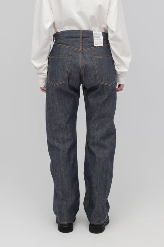 Straight 5 Pocket Pants (Reactive dyeing / Rigid)
