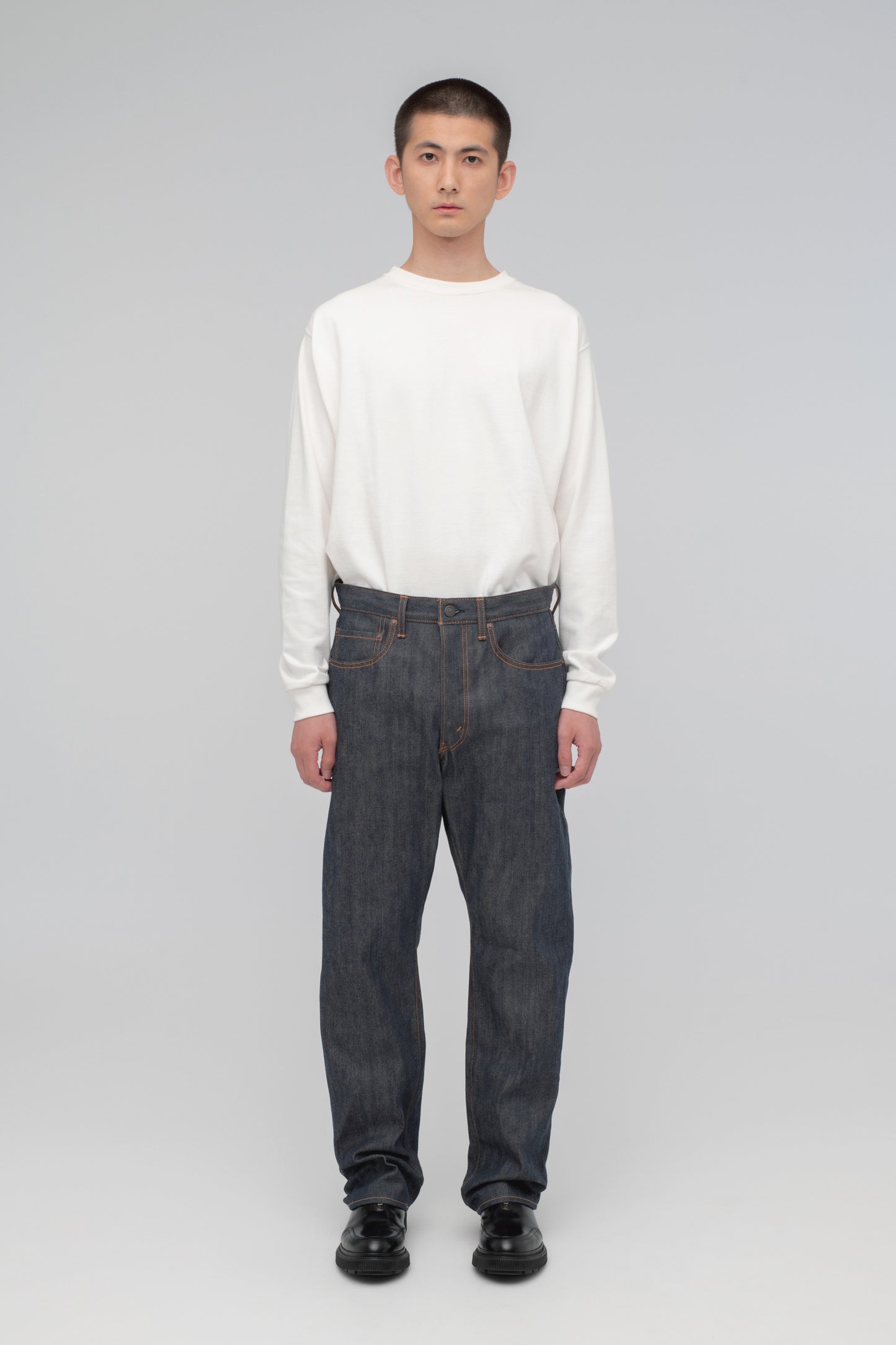 Tapered 5 Pocket Pants (Reactive dyeing / Rigid)