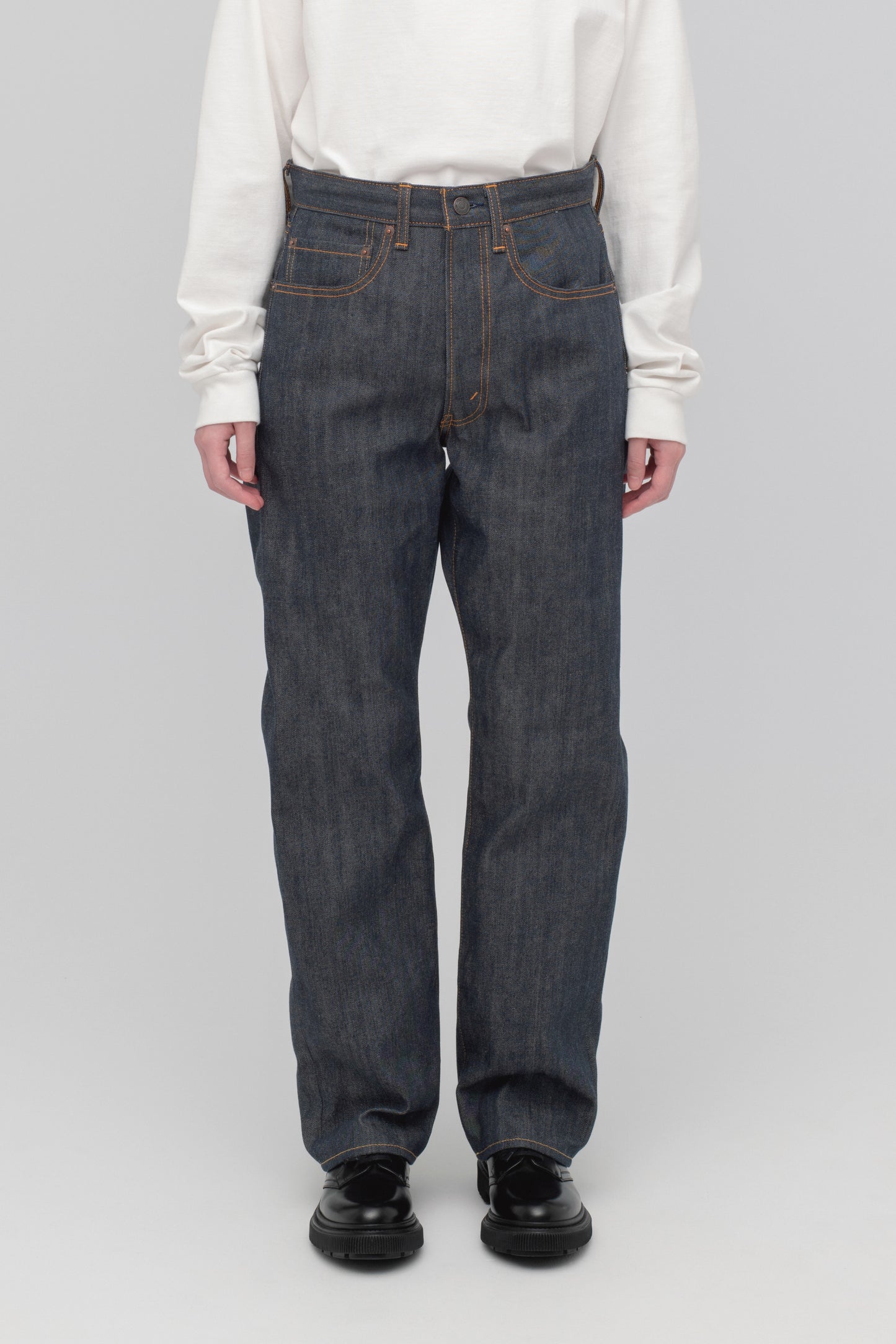 Tapered 5 Pocket Pants (Reactive dyeing / Rigid)