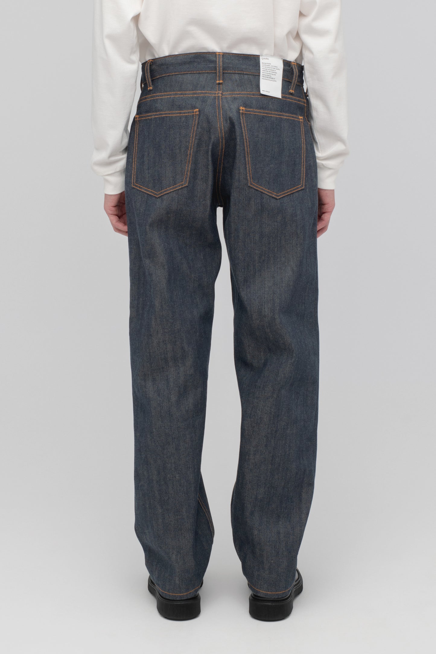 Wide Tapered 5 Pocket Pants (Reactive dyeing / Rigid)