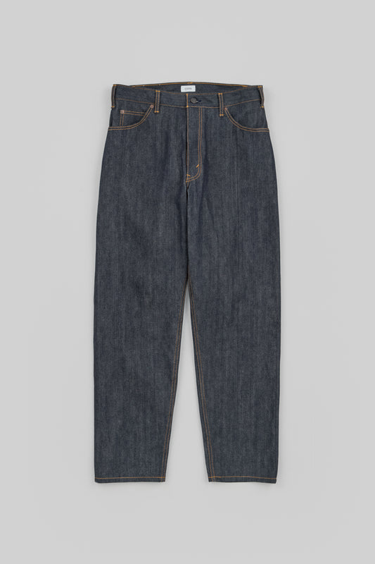 Wide Tapered 5 Pocket Pants (Reactive dyeing / Rigid)
