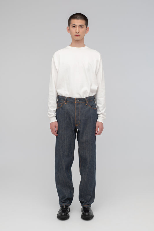 Wide Tapered 5 Pocket Pants (Reactive dyeing / Rigid)