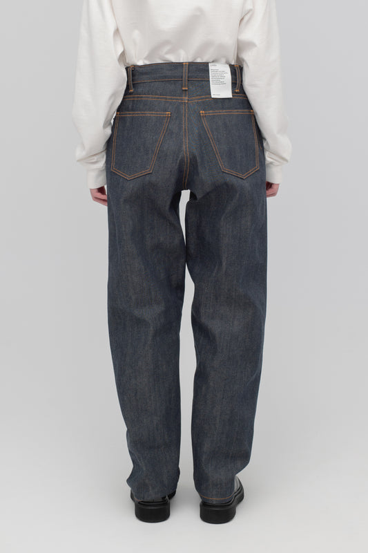 Wide Tapered 5 Pocket Pants (Reactive dyeing / Rigid)