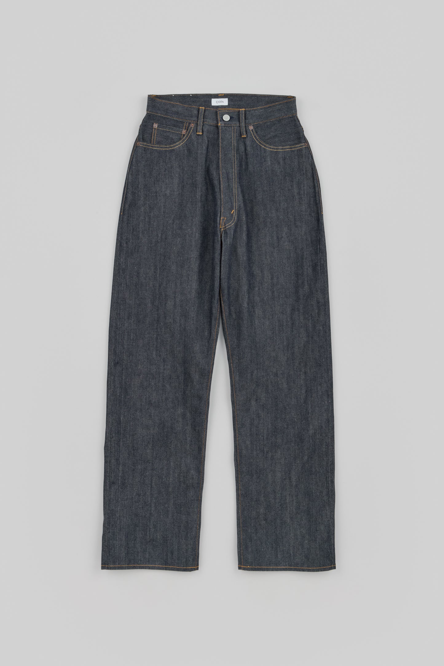 High-rise 5 Pocket Pants (Reactive dyeing / Rigid)