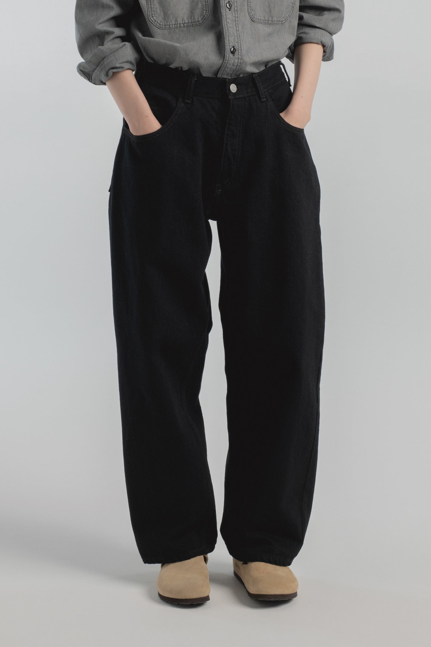 Wide Baggy 5 Pocket Pants