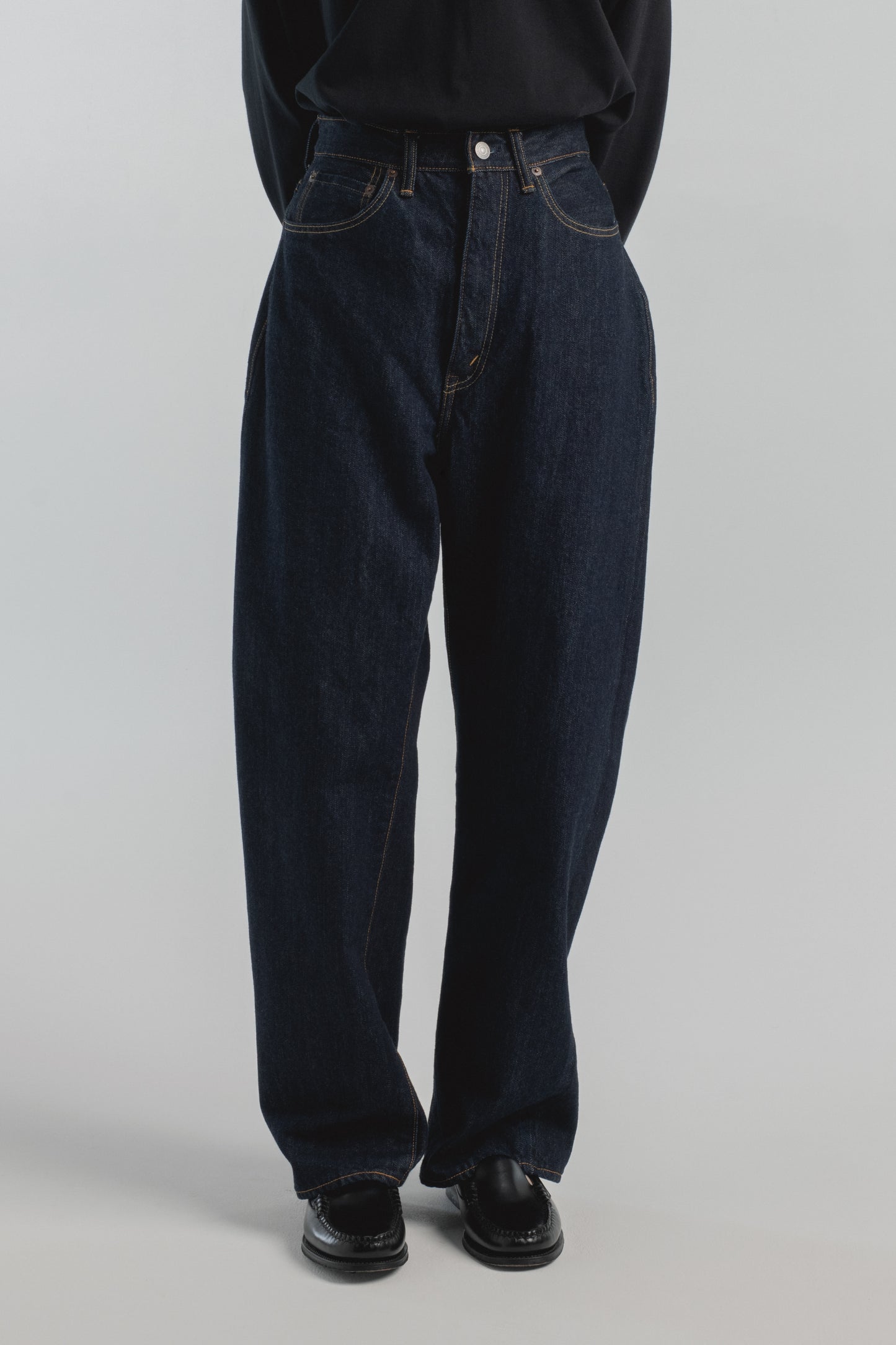 High-rise Straight 5 Pocket Pants